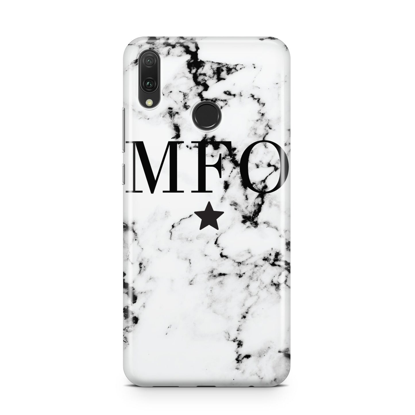 Marble Star Personalised Initials Huawei Y9 2019