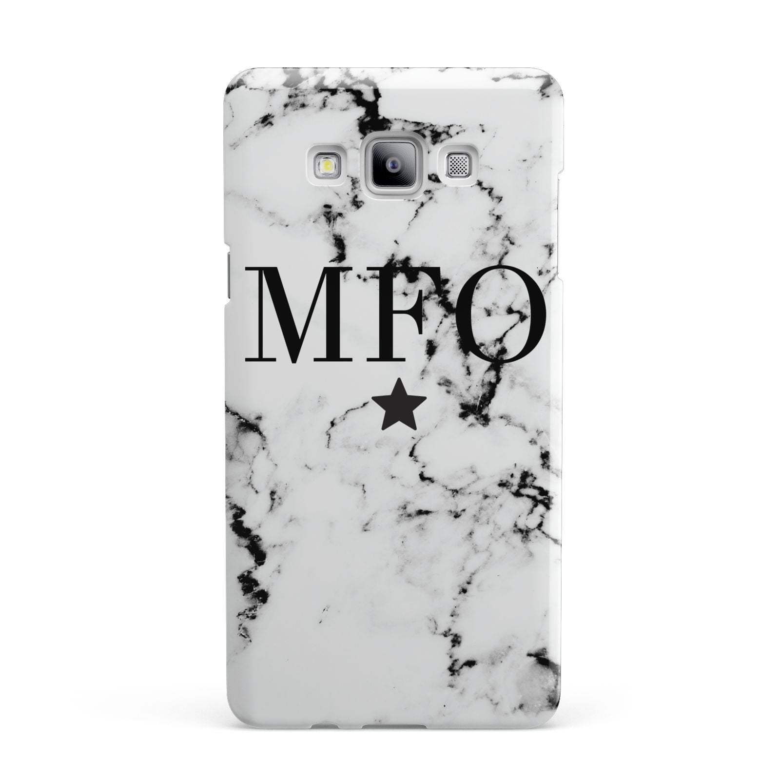 Marble Star Personalised Initials Samsung Galaxy A7 2015 Case