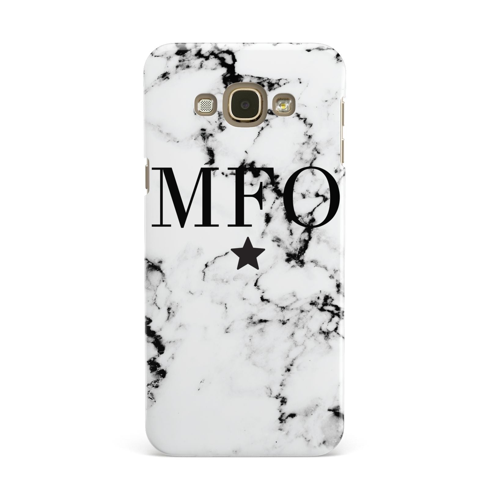 Marble Star Personalised Initials Samsung Galaxy A8 Case