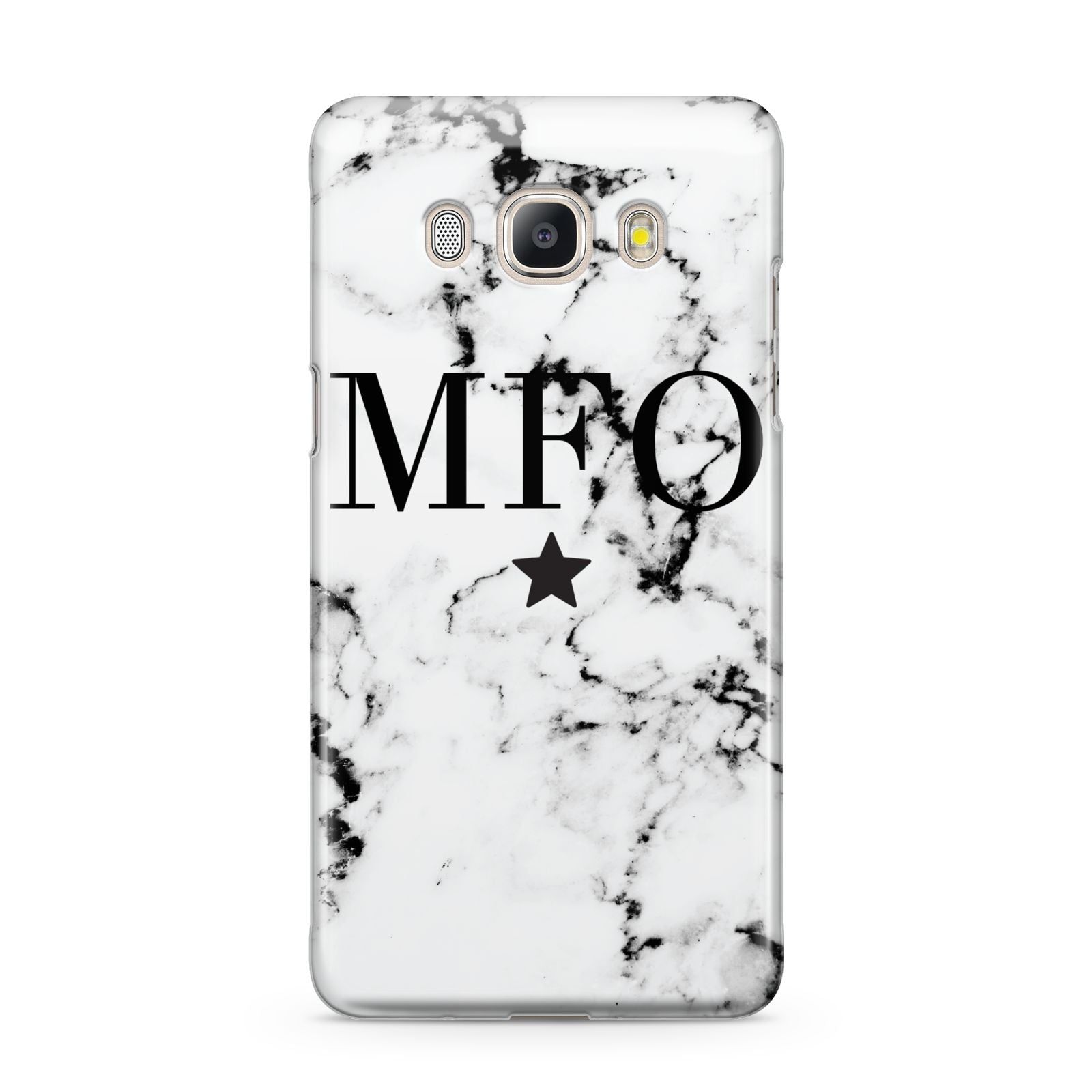 Marble Star Personalised Initials Samsung Galaxy J5 2016 Case