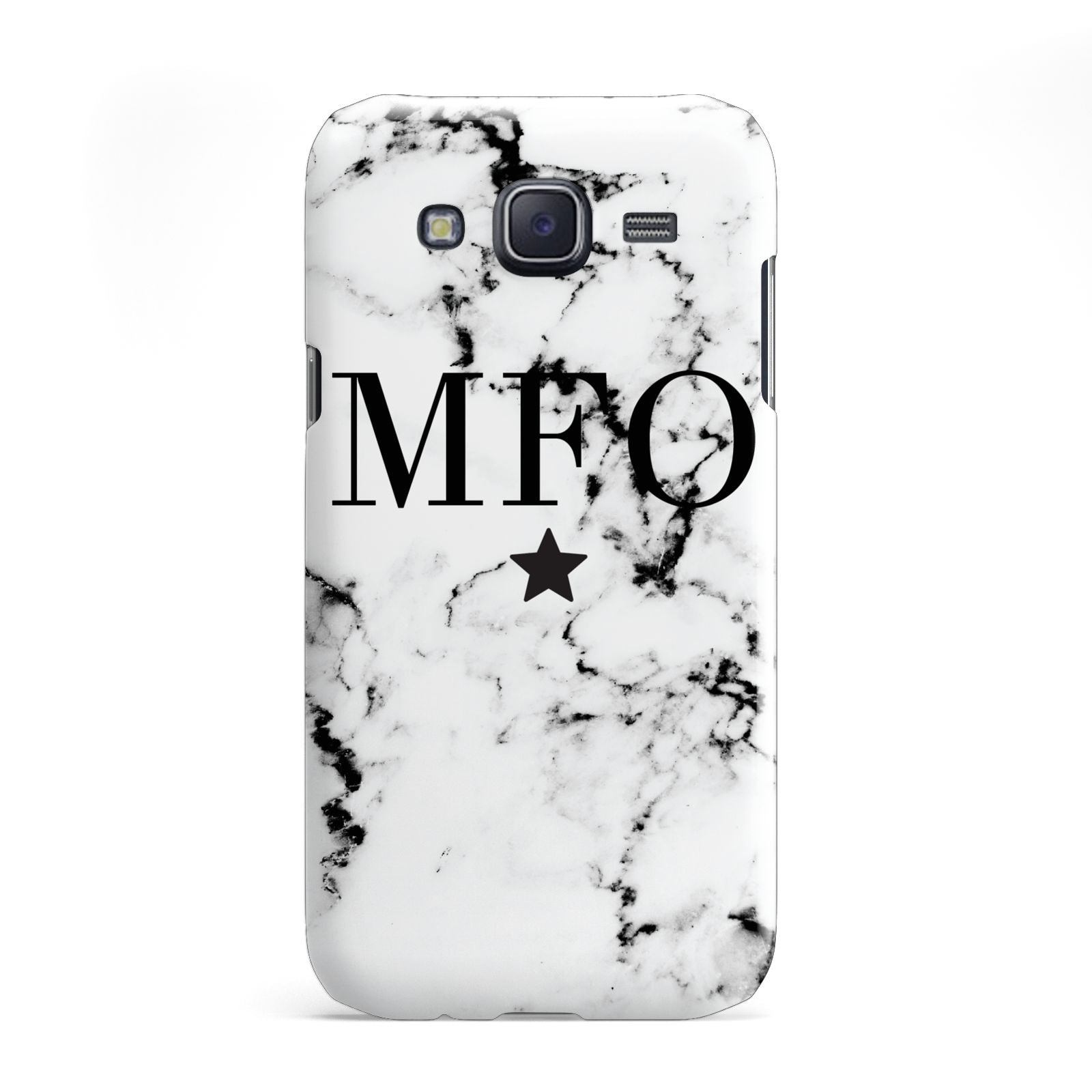 Marble Star Personalised Initials Samsung Galaxy J5 Case