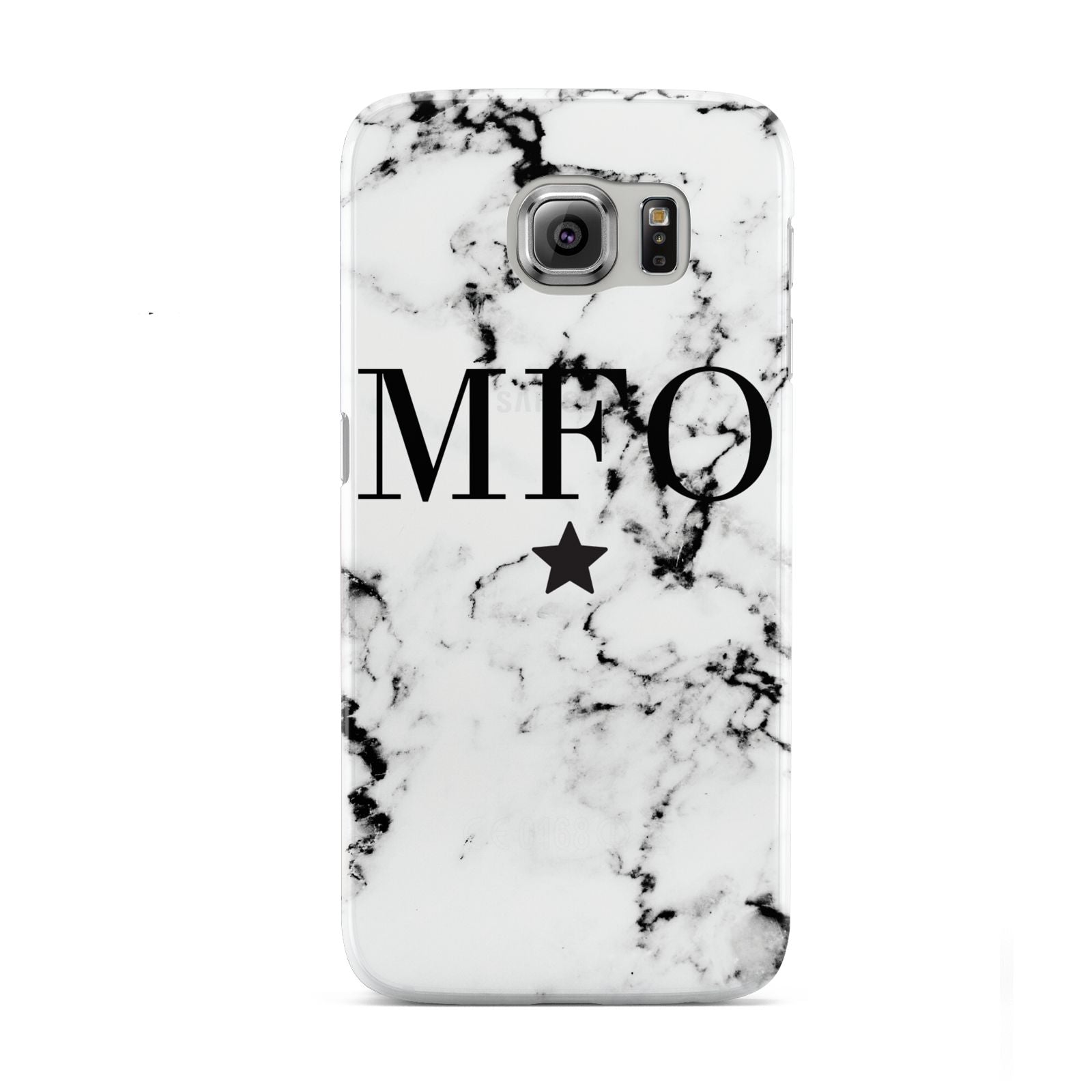 Marble Star Personalised Initials Samsung Galaxy S6 Case