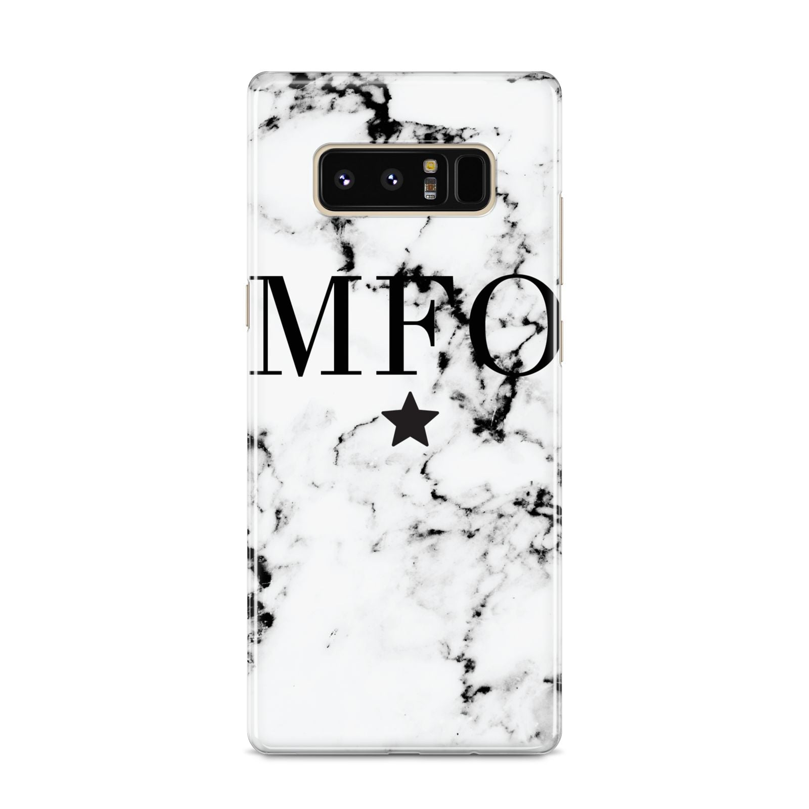 Marble Star Personalised Initials Samsung Galaxy S8 Case