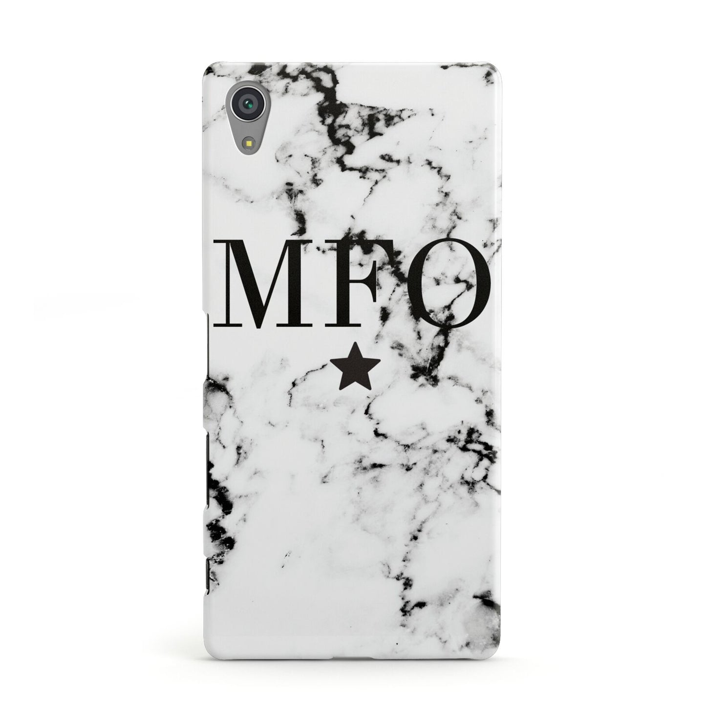 Marble Star Personalised Initials Sony Xperia Case