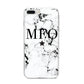 Marble Star Personalised Initials iPhone 8 Plus Bumper Case on Silver iPhone