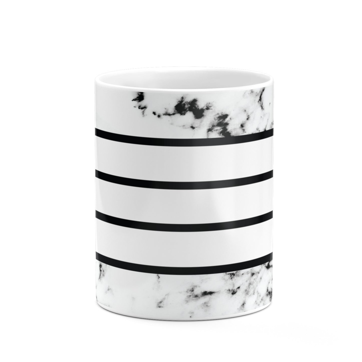 Marble Stripes Initials Personalised 10oz Mug Alternative Image 7
