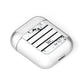 Marble Stripes Initials Personalised AirPods Case Laid Flat