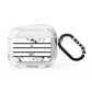 Marble Stripes Initials Personalised AirPods Glitter Case 3rd Gen