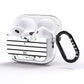 Marble Stripes Initials Personalised AirPods Pro Glitter Case Side Image