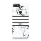Marble Stripes Initials Personalised Huawei Y7 2018
