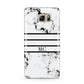 Marble Stripes Initials Personalised Samsung Galaxy Note 5 Case
