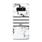 Marble Stripes Initials Personalised Samsung Galaxy Note 8 Case