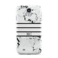 Marble Stripes Initials Personalised Samsung Galaxy S4 Case