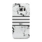 Marble Stripes Initials Personalised Samsung Galaxy S6 Edge Case