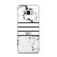Marble Stripes Initials Personalised Samsung Galaxy S8 Plus Case