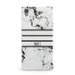 Marble Stripes Initials Personalised Sony Xperia Case