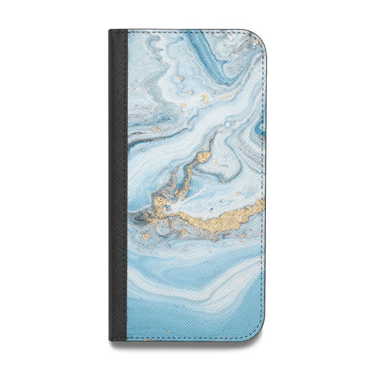 Marble Vegan Leather Flip iPhone Case