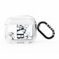 Marble Vertical Initials Personalised AirPods Clear Case 3rd Gen