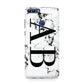 Marble Vertical Initials Personalised Huawei P Smart Case