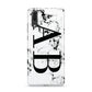 Marble Vertical Initials Personalised Huawei P20 Phone Case