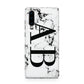 Marble Vertical Initials Personalised Huawei P30 Phone Case