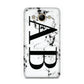 Marble Vertical Initials Personalised Huawei Y3 2017