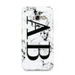 Marble Vertical Initials Personalised Samsung Galaxy A3 2017 Case on gold phone