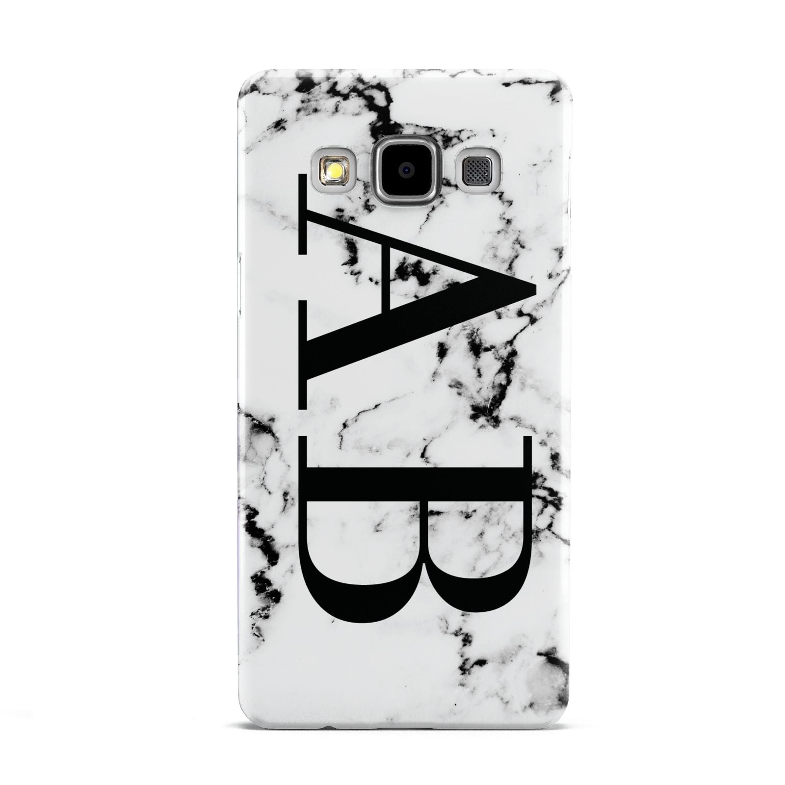 Marble Vertical Initials Personalised Samsung Galaxy A5 Case