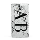 Marble Vertical Initials Personalised Samsung Galaxy A7 2015 Case