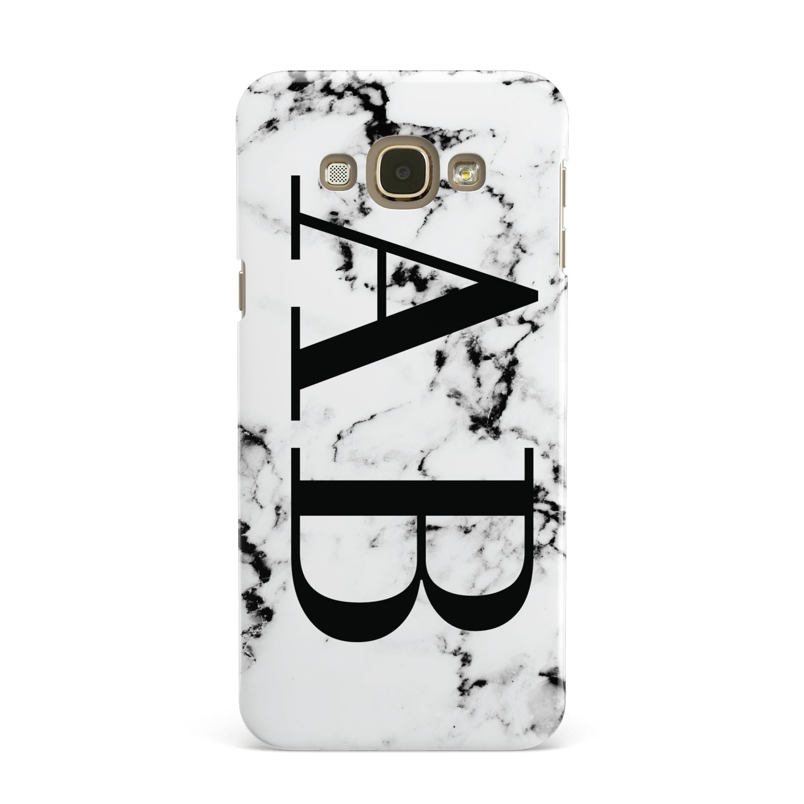 Marble Vertical Initials Personalised Samsung Galaxy A8 Case