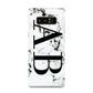 Marble Vertical Initials Personalised Samsung Galaxy Note 8 Case