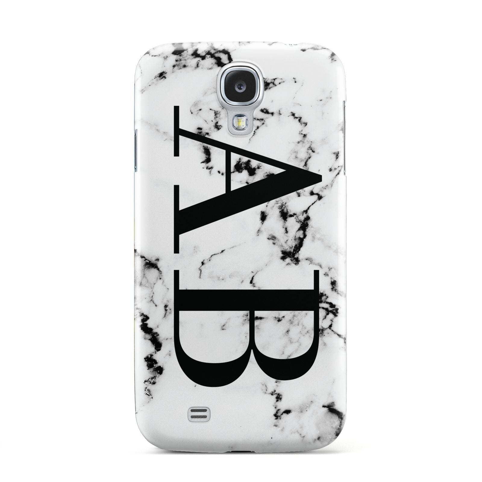 Marble Vertical Initials Personalised Samsung Galaxy S4 Case