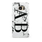 Marble Vertical Initials Personalised Samsung Galaxy S7 Edge Case
