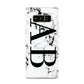Marble Vertical Initials Personalised Samsung Galaxy S8 Case
