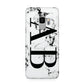 Marble Vertical Initials Personalised Samsung Galaxy S9 Case