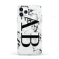 Marble Vertical Initials Personalised iPhone 11 Pro 3D Tough Case