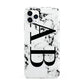 Marble Vertical Initials Personalised iPhone 11 Pro Max 3D Tough Case