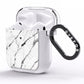 Marble White AirPods Clear Case Side Image