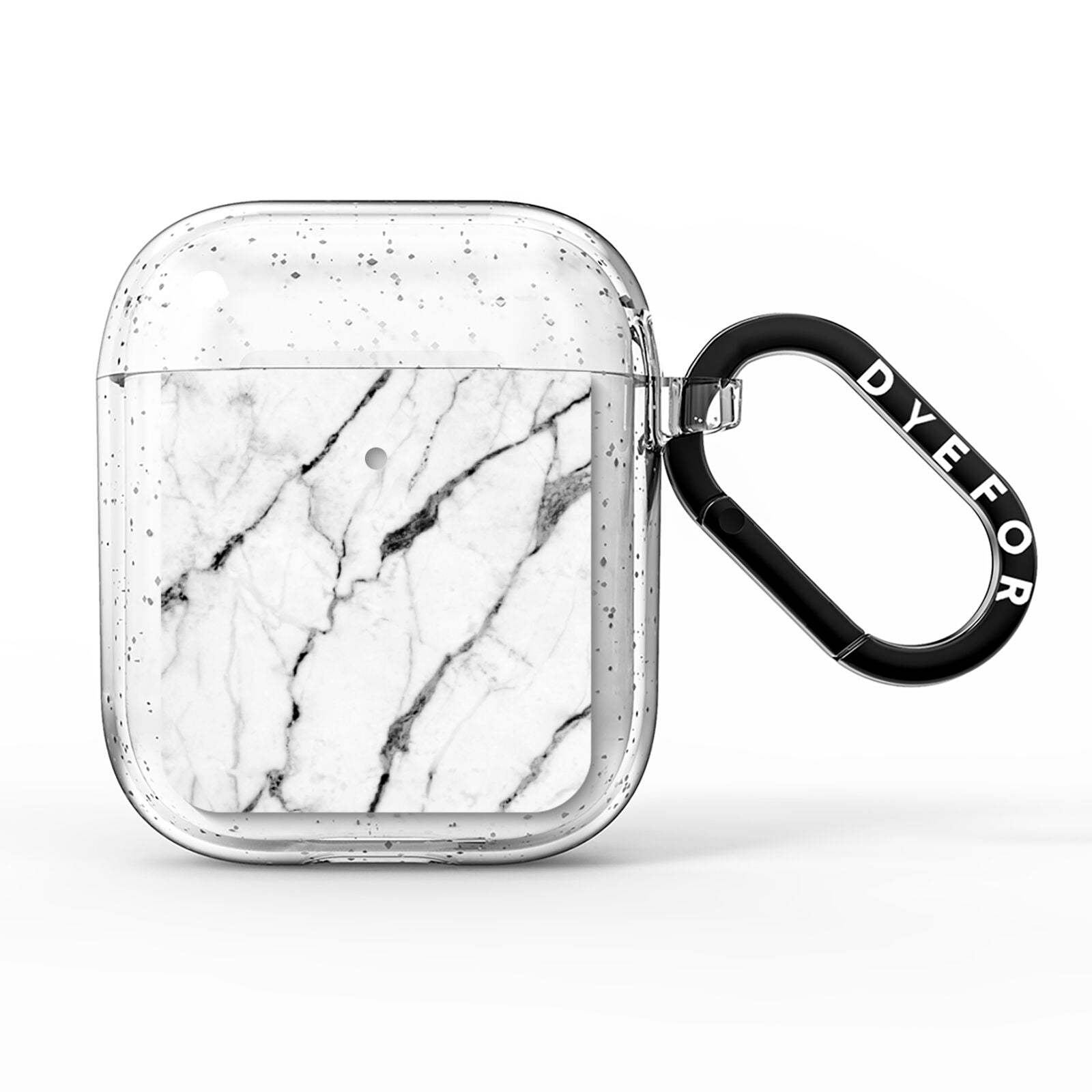 Marble White AirPods Glitter Case