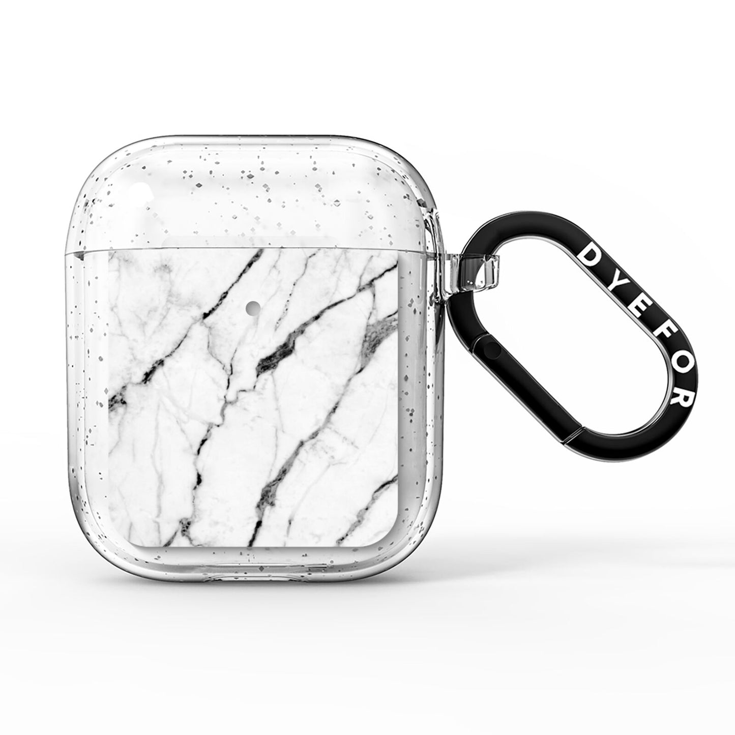 Marble White AirPods Glitter Case