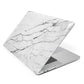 Marble White Apple MacBook Case Side View