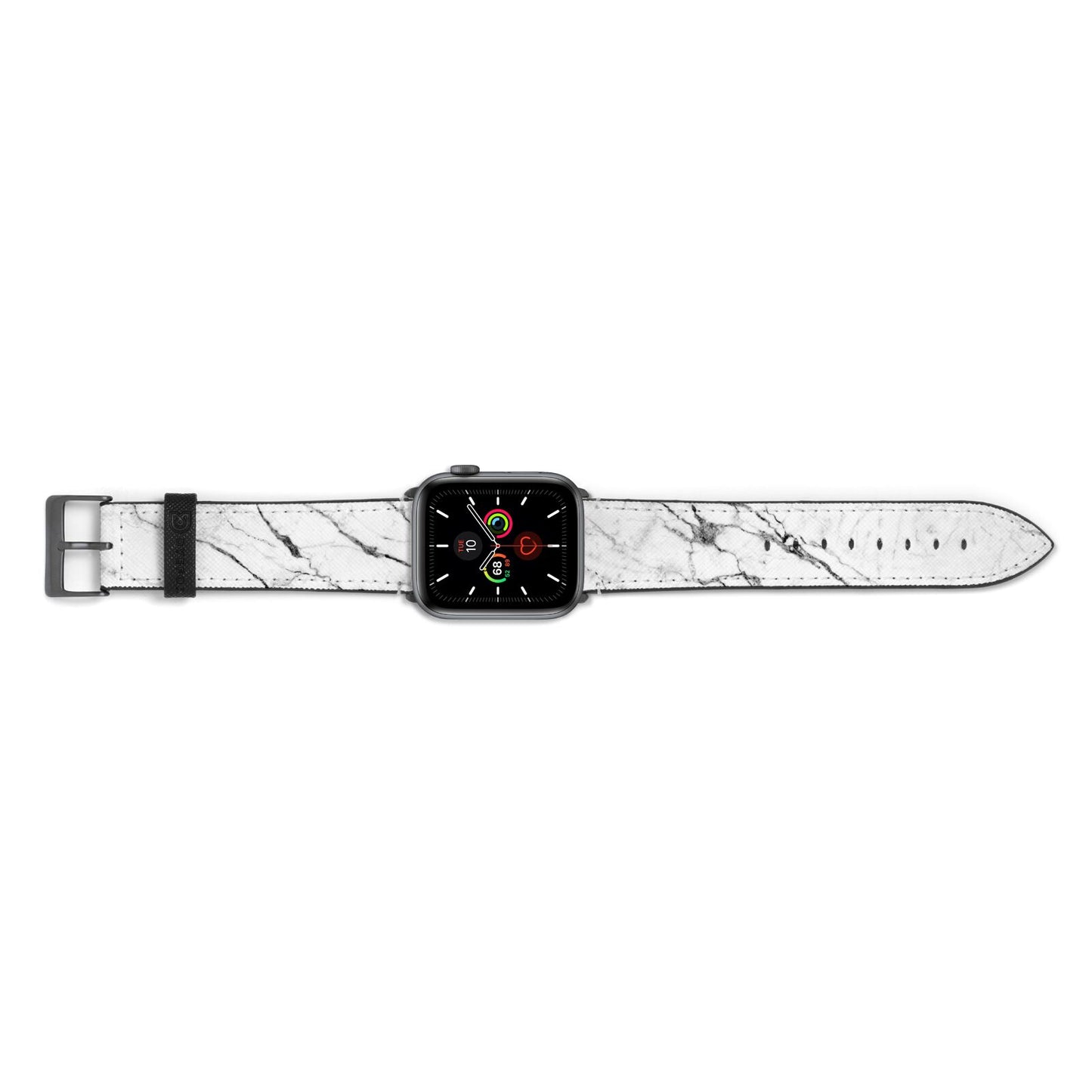Marble White Apple Watch Strap Landscape Image Space Grey Hardware