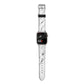 Marble White Apple Watch Strap Size 38mm with Silver Hardware