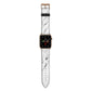 Marble White Apple Watch Strap with Gold Hardware