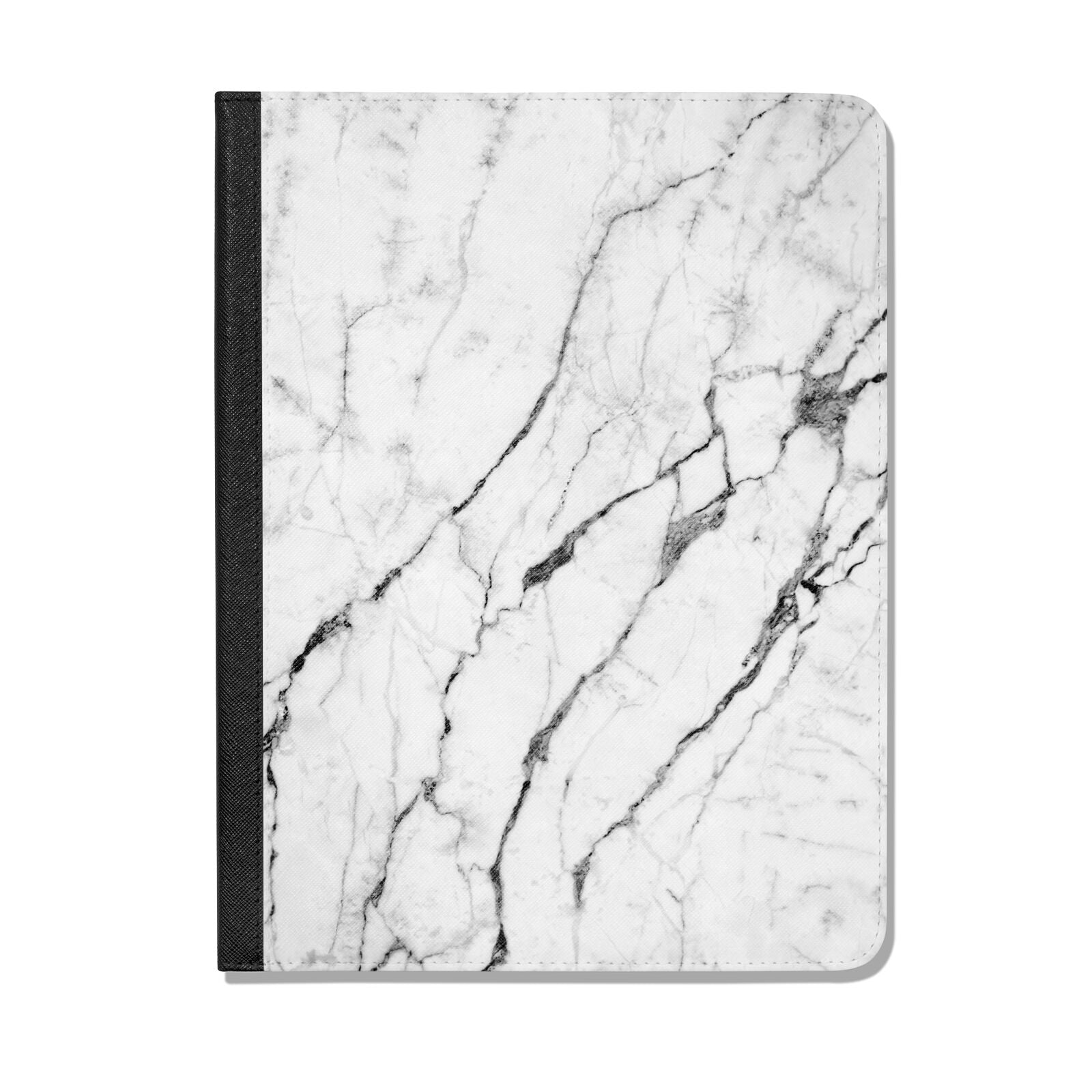 Marble White Apple iPad Leather Folio Case