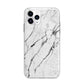 Marble White Apple iPhone 11 Pro Max in Silver with Bumper Case