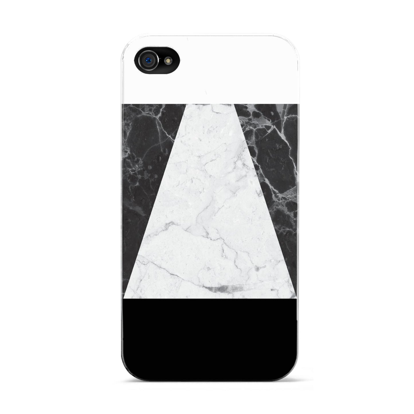 Marble White Black Apple iPhone 4s Case