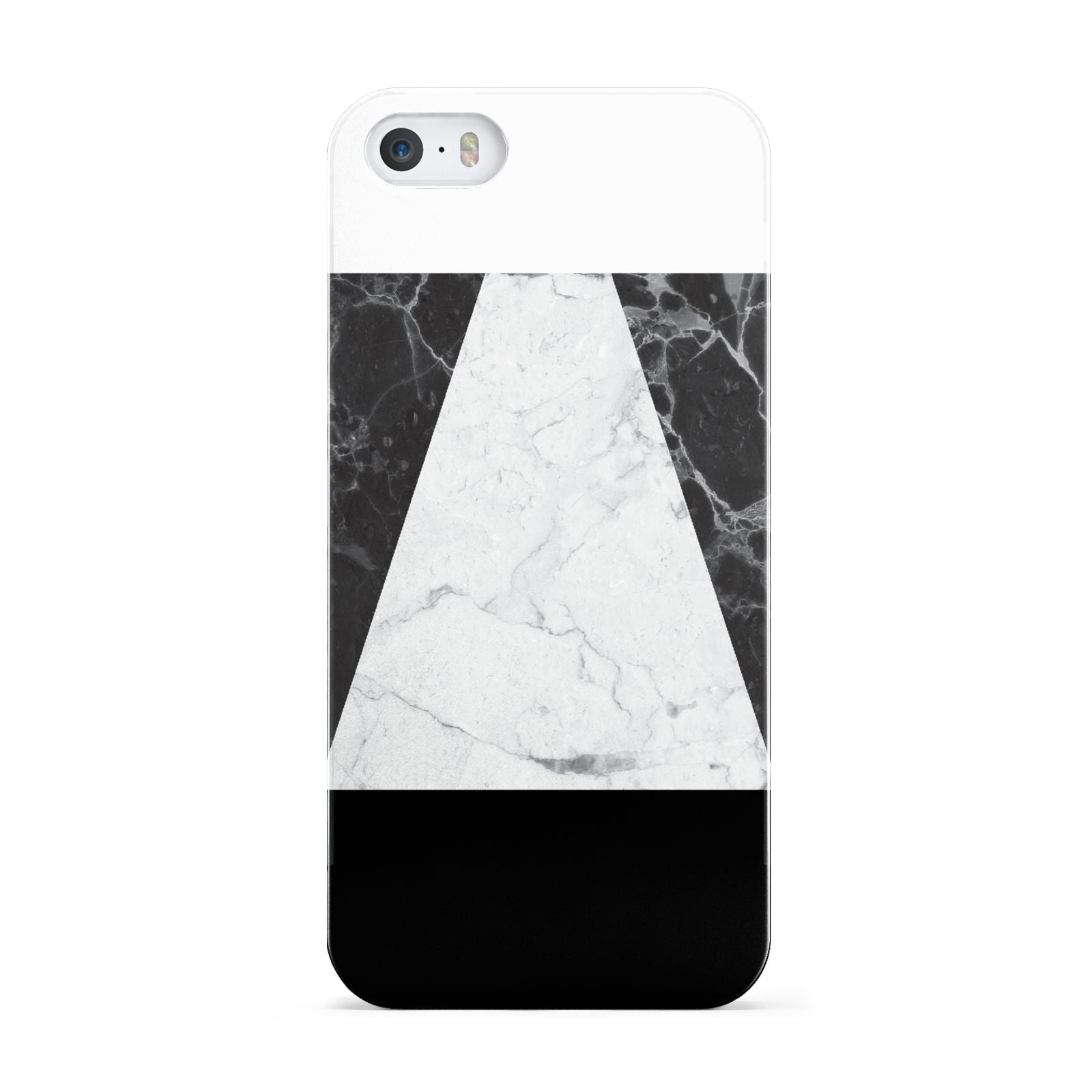 Marble White Black Apple iPhone 5 Case