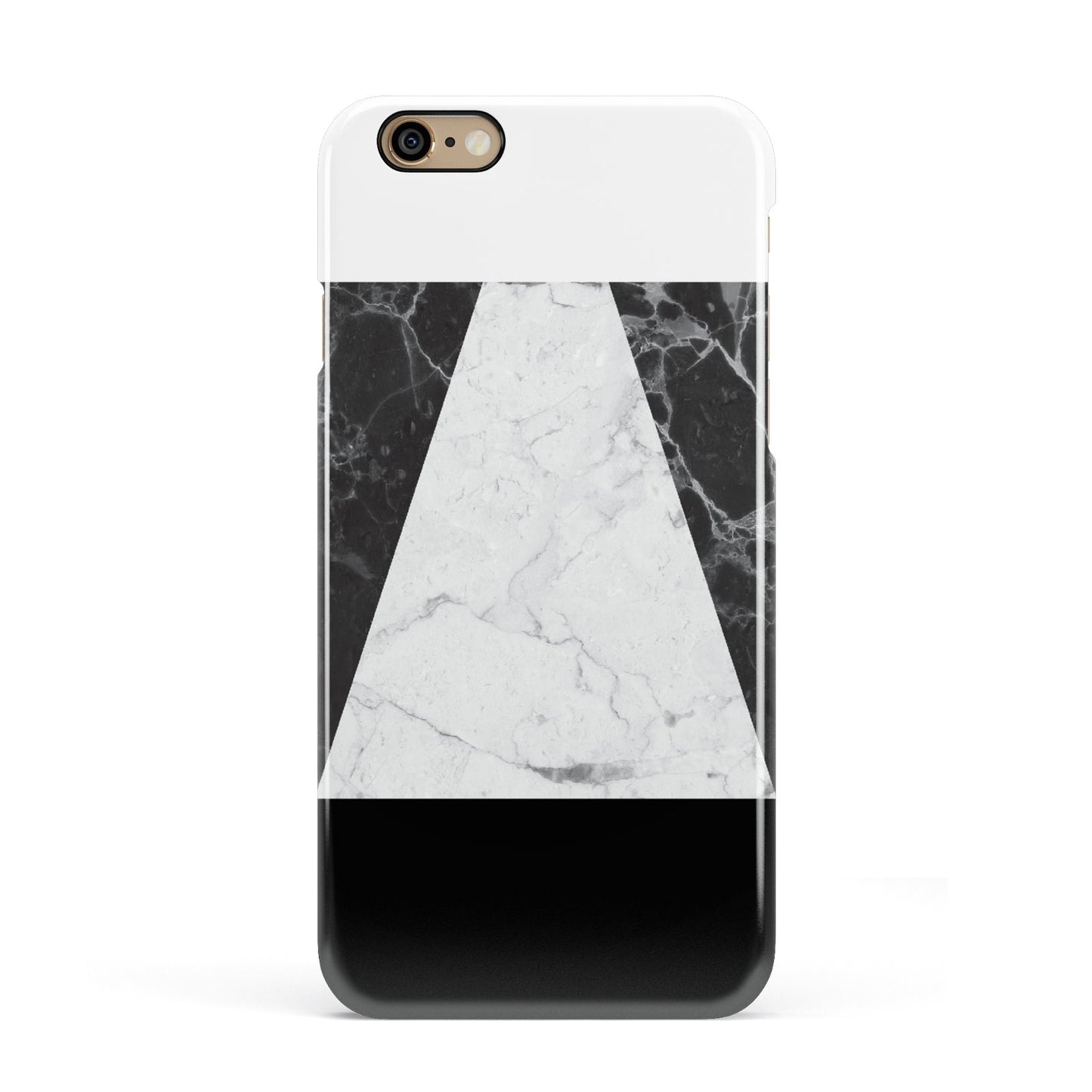 Marble White Black Apple iPhone 6 3D Snap Case