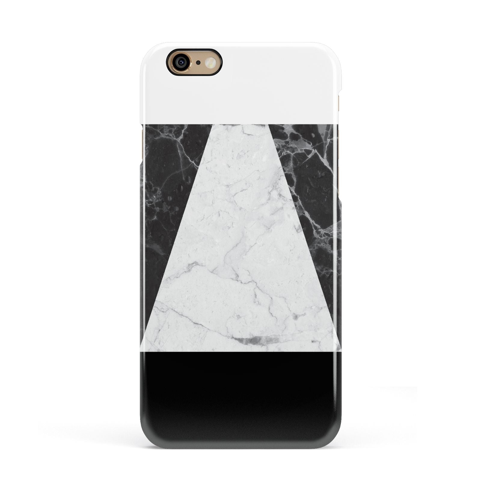 Marble White Black Apple iPhone 6 3D Snap Case